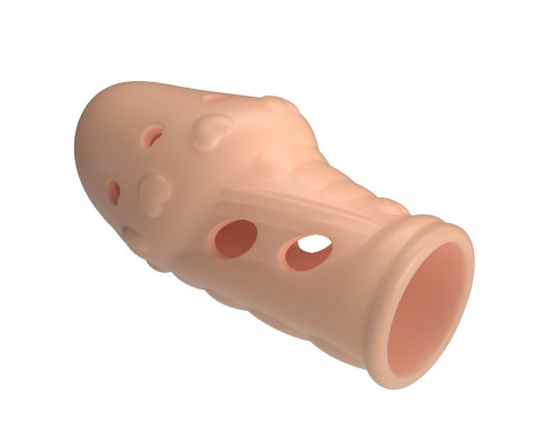 Телесная насадка на пенис Booker - 8 см.