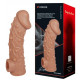 Заказать Насадка на фаллос с отверстием для мошонки EXTREME SLEEVE - 17,6 см.