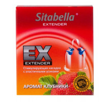 Стимулирующая насадка Sitabella Extender  Клубника