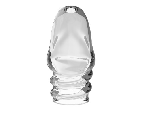Заказать Прозрачная утолщающая насадка на пенис Jeremy - 7 см.