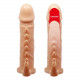 Заказать Телесная удлиняющая насадка Penis Sleeve Emmitt - 17 см.
