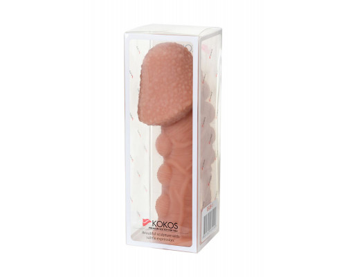Заказать Насадка на фаллос с пузыриками, венками и ребристостью Extreme Sleeve 009 S-size - 12,7 см.