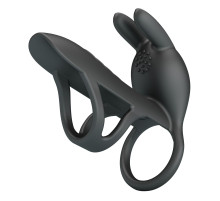 Черная стимулирующая насадка на пенис Matty