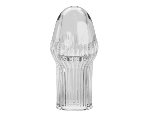 Прозрачная насадка на пенис Huel - 9 см.