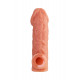 Заказать Телесная насадка на фаллос с фиксацией мошонки EXTREME SLEEVE - 15,6 см.