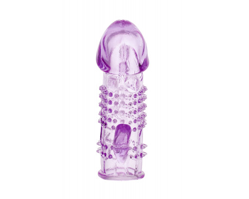 Фиолетовая насадка с коготком и шипами - 13 см.