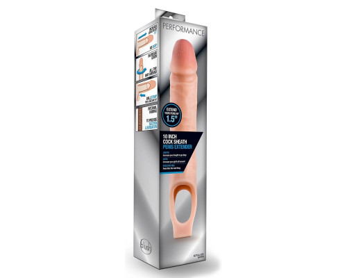 Заказать Телесная насадка на пенис 10 Inch Cock Sheath Extender - 25 см.