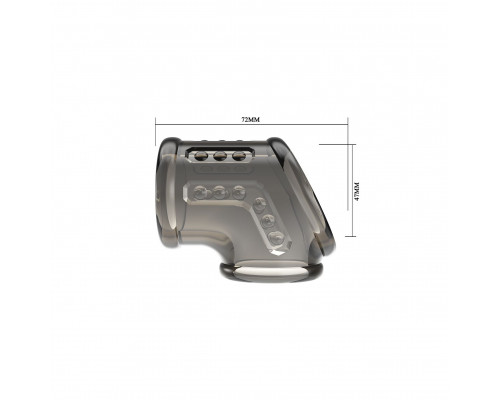 Дымчатая насадка на пенис и мошонку