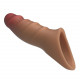Карамельная удлиняющая насадка на пенис Darnel