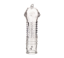 Прозрачная закрытая насадка на пенис TOYFA A-Toys - 14,7 см.