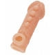 Заказать Телесная закрытая насадка с шишечками Cock Sleeve 008 Size S - 13,8 см.
