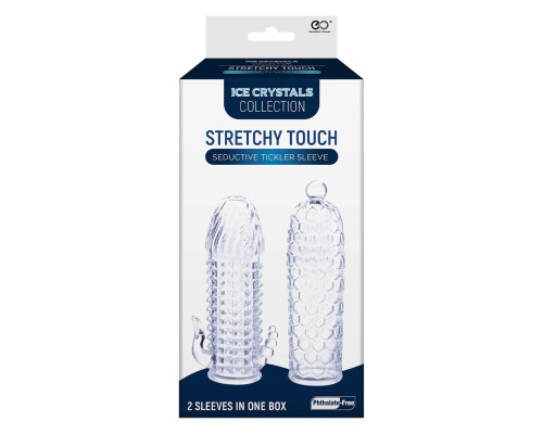 Набор из 2 прозрачных насадок на член Seductive Tickler Sleeves Set