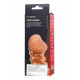 Заказать Телесная закрытая насадка с шариками Cock Sleeve 010 Size S - 13,8 см.