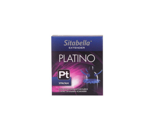 Заказать Стимулирующая насадка с усиками и шипиками Platino  Ураган