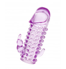 Закрытая фиолетовая насадка с 2 отростками - 13 см.