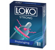 Стимулирующая насадка на пенис LOKO STRONG с продлевающим эффектом