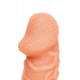Заказать Телесная закрытая насадка с венками Cock Sleeve Size M - 15,6 см.