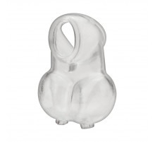 Прозрачная насадка-утяжка для мошонки Ball Sheath With Compression Cock Support