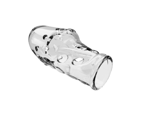 Прозрачная насадка на пенис Booker - 8 см.