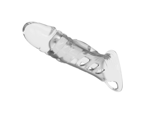 Прозрачная насадка на пенис - 22 см.