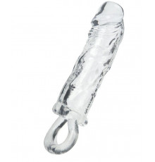 Прозрачная насадка с петлёй для фиксации - 14 см.