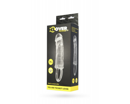 Заказать Прозрачная насадка с петлёй для фиксации - 14 см.