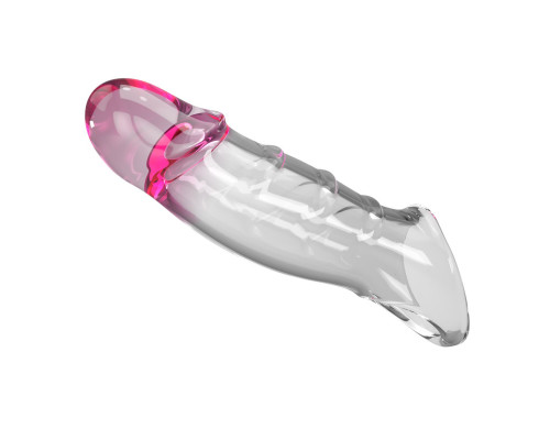 Прозрачная удлиняющая насадка на пенис Darnel