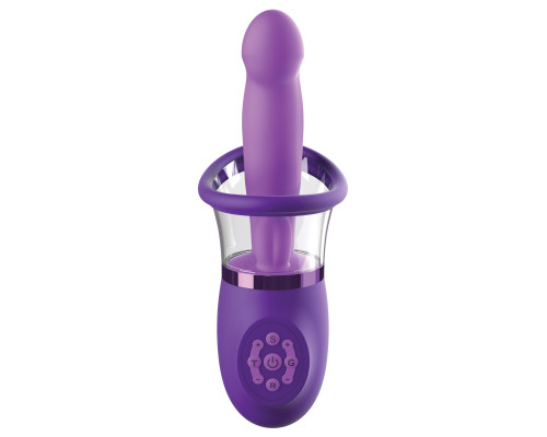 Фиолетовая помпа-вибратор Ultimate Pleasure Pro Plus