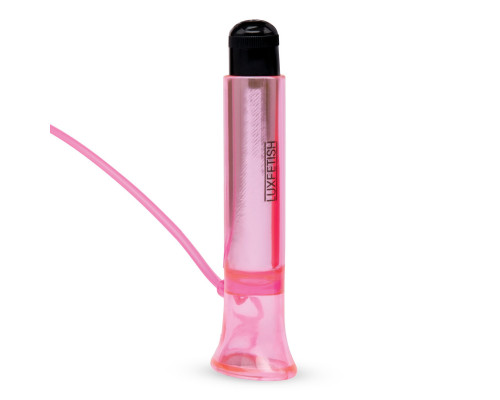 Заказать Розовый вакуумный стимулятор для клитора с вибрацией Vibrating Clitoral Pump with Quick Release