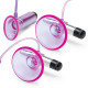 Заказать Фиолетовая вибропомпа для клитора и сосков Vibrating Nipple Suckers with Clitoral Pump and Quick Release