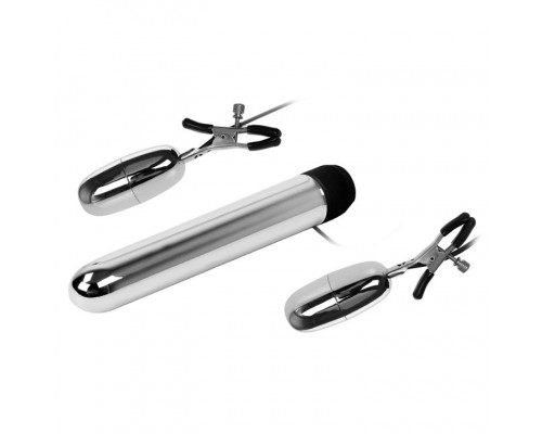 Заказать Набор из вибратора и вибростимуляторов для груди