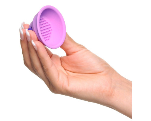 Заказать Фиолетовые виброприсоски-стимуляторы на соски Vibrating Nipple