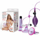Заказать Фиолетовая вибропомпа для клитора и сосков Vibrating Nipple Suckers with Clitoral Pump and Quick Release