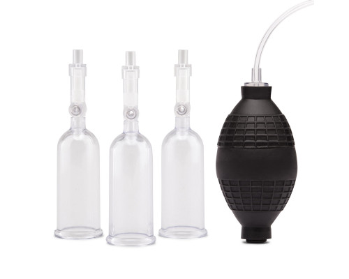 Заказать Вакуумная помпа для клитора и сосков Nipple Suckers with Clitoral Pump