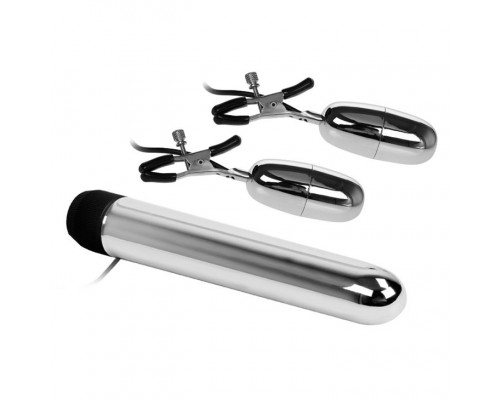 Заказать Набор из вибратора и вибростимуляторов для груди