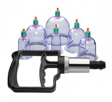 Набор помп для стимуляции Sukshen 6 Piece Cupping Set with Acu-Points