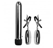 Набор из вибратора и вибростимуляторов для груди