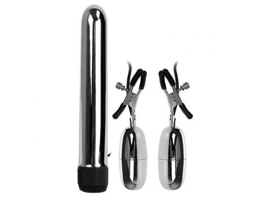 Заказать Набор из вибратора и вибростимуляторов для груди