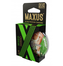 Презервативы в пластиковом кейсе MAXUS AIR Mixed - 3 шт.