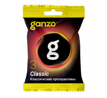 Классические презервативы Ganzo Classic в мягкой упаковке - 3 шт.
