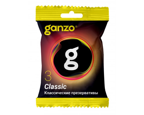 Заказать Классические презервативы Ganzo Classic в мягкой упаковке - 3 шт.