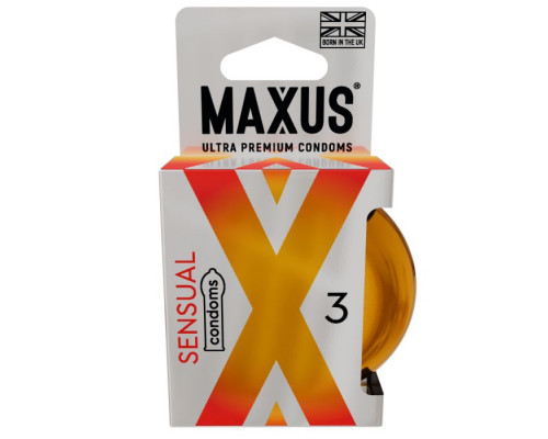 Заказать Презервативы анатомической формы Maxus Sensual - 3 шт.