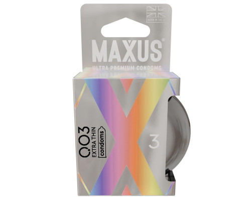 Заказать Экстремально тонкие презервативы в железном кейсе MAXUS 003 Extra Thin - 3 шт.