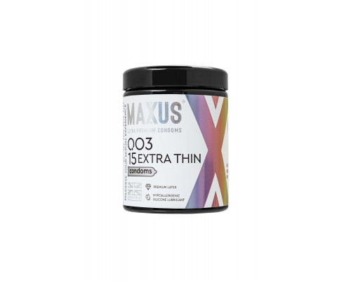 Заказать Экстремально тонкие презервативы MAXUS 003 Extra Thin - 15 шт.
