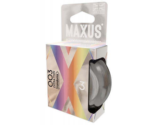 Заказать Экстремально тонкие презервативы в железном кейсе MAXUS 003 Extra Thin - 3 шт.