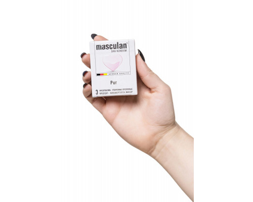 Заказать Супертонкие презервативы Masculan Pur - 3 шт.