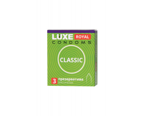 Заказать Гладкие презервативы LUXE Royal Classic - 3 шт.