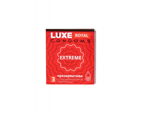 Заказать Текстурированные презервативы LUXE Royal Extreme - 3 шт.