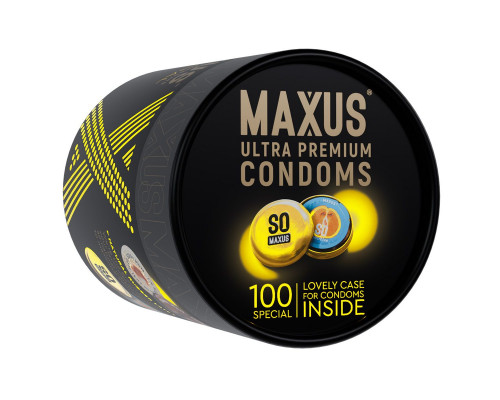Заказать Текстурированные презервативы в кейсе MAXUS So Much Sex - 100 шт.