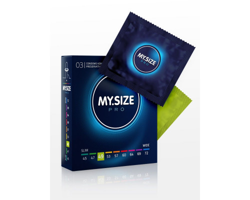 Презервативы MY.SIZE размер 49 - 3 шт.
